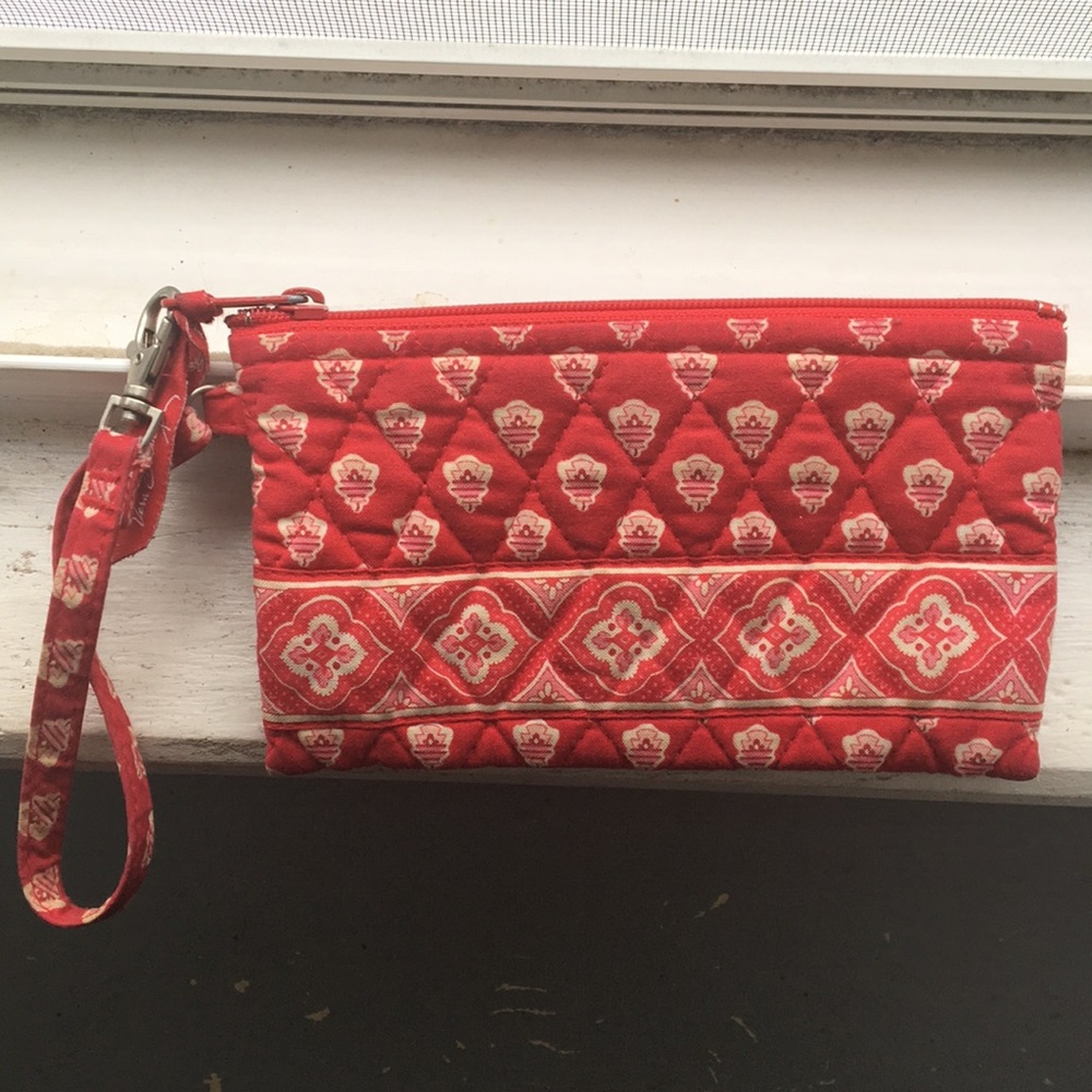 Red Vera Bradley Wristlet!!